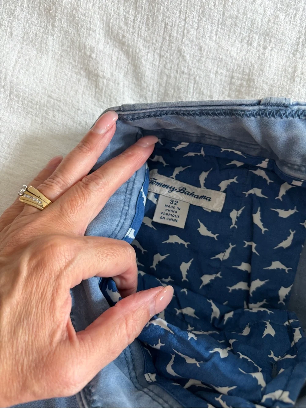 Tommy Bahama Light Blue Cargo Shorts